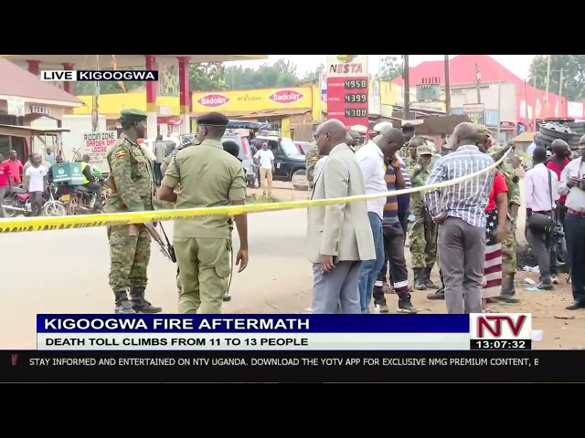 ⁣Kigoogwa fire death toll climbs from 11 to 13 people