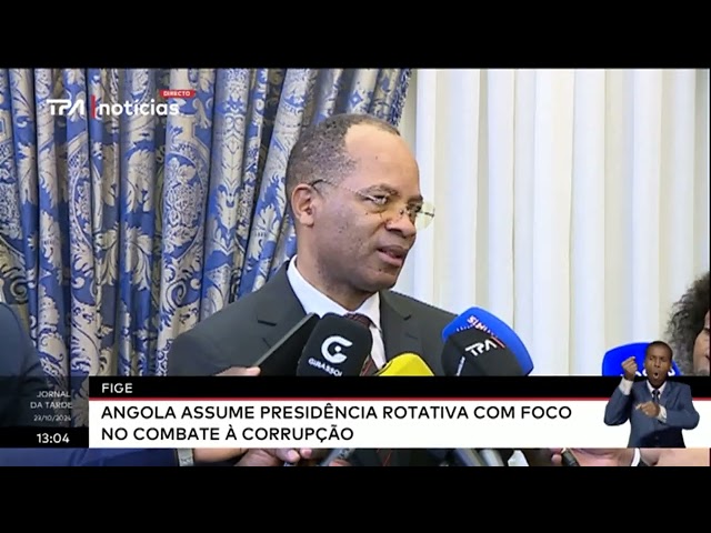 ⁣FIGE - Angola assume presidência rotativa com foco no combate à corrupção