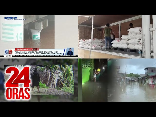 ⁣24 Oras: (Part 3) Pililla River, umabot sa critical level; Mga nakatira malapit sa ilog,..., atbp.