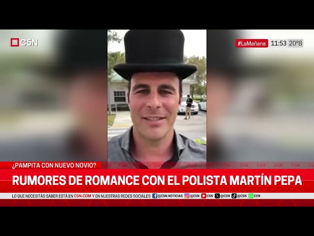 ⁣RUMORES de ROMANCE entre PAMPITA y el POLISTA MARTÍN PEPA