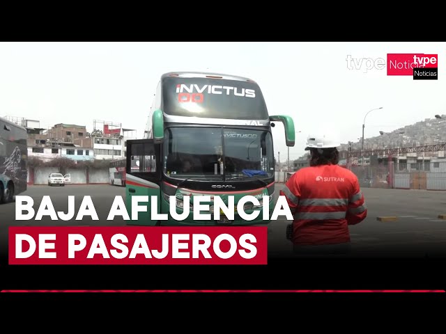 ⁣Paro de transportistas: solo dos empresas brindan servicios ante la baja afluencia de pasajeros