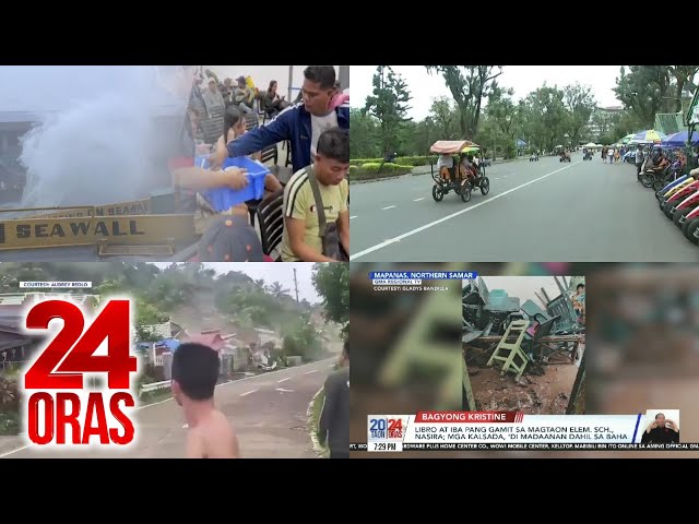 ⁣24 Oras: (Part 2) Mahigit 200 pasahero, stranded sa Batangas Port; 10 bahay, natabunan ng..., atbp.