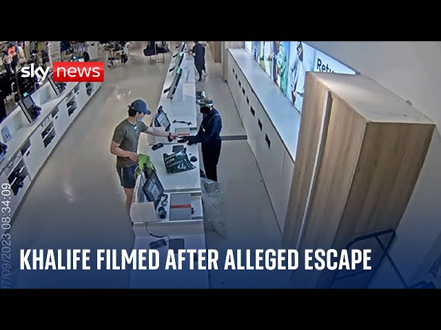 ⁣Daniel Khalife filmed shopping and walking around London after alleged escape