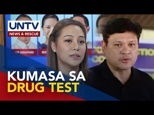 ⁣Davao City Rep. Duterte at katunggaling si Rep. Nograles, sumailalim sa hair follicle drug test