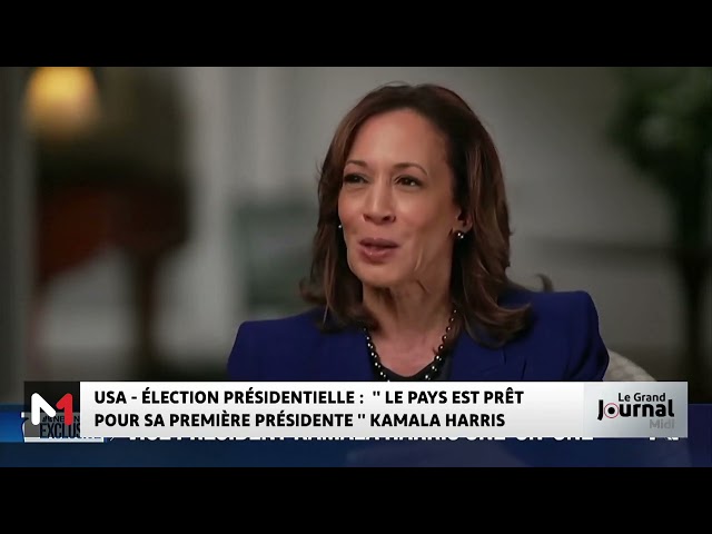 ⁣Élection présidentielle américaine : « Le pays est prêt pour sa première présidente », Kamala Harris