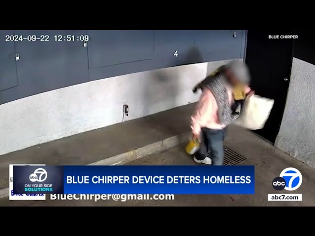 ⁣SoCal inventor creates chirping device to ward off unwanted visitors, homeless