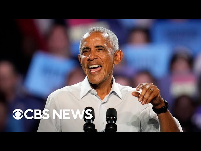 ⁣Obama raps Eminem's "Lose Yourself" at Detroit Harris-Walz rally