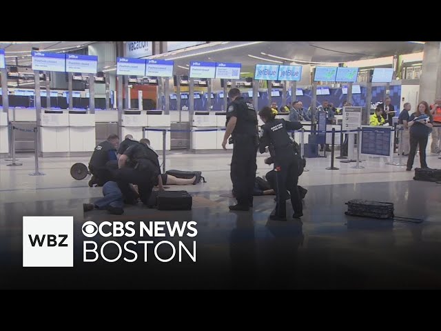 ⁣Active shooter drill with more than 1,000 participants held at Logan Airport in Boston