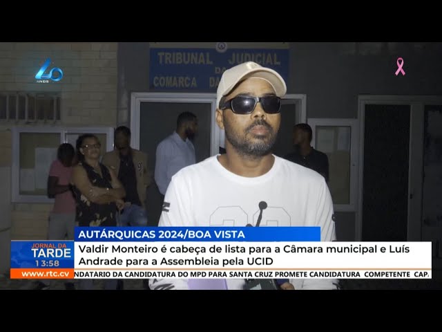 ⁣Autárquicas:Valdir Monteiro é cabeça de lista para a Câmara e Luís Andrade para Assembleia pela UCID