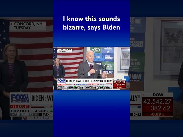 ⁣Biden says we have to ‘politically’ lock Trump up #shorts