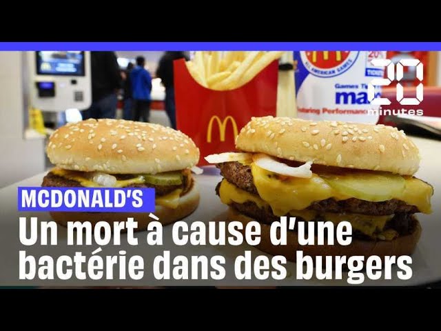 ⁣Etats-Unis : un mort et des dizaines de malades à cause d’une bactérie dans des hamburgers Mc...