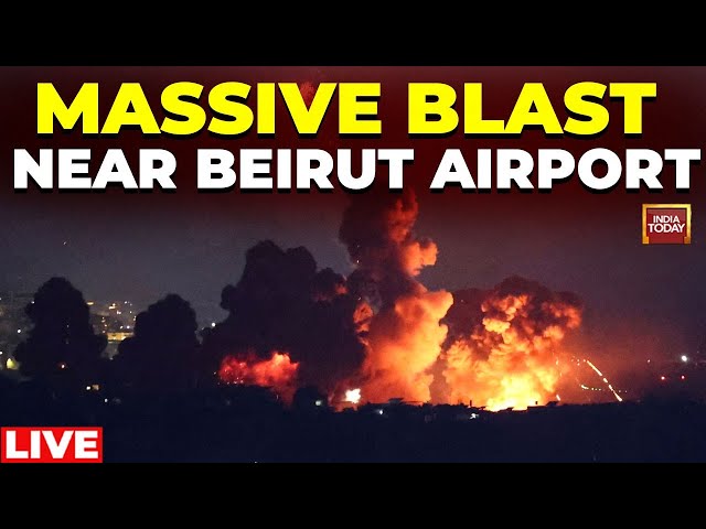 ⁣Beirut Airport Blast Live | Israel Intensifies Strikes In Beirut | Explosion Near Beirut Airport