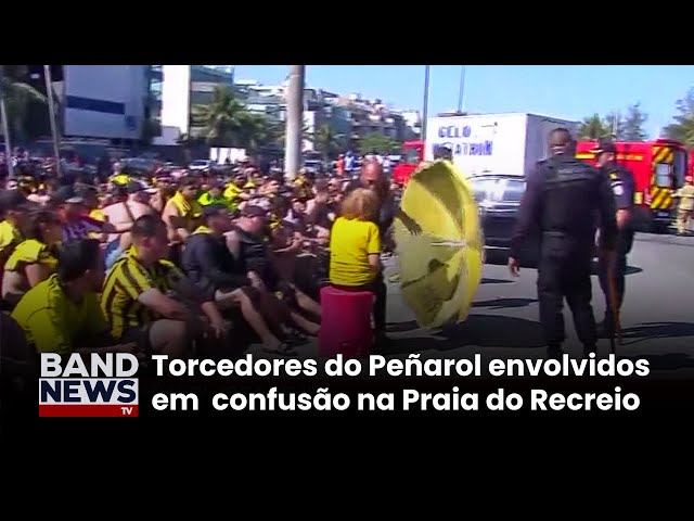 ⁣RJ: 200 torcedores detidos após confronto com polícia | BandNews TV