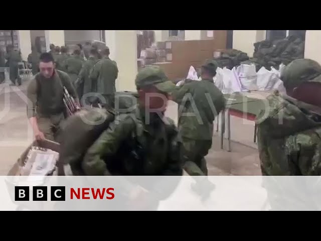 ⁣North Korean troops in Russia to fight in Ukraine war, new footage shows | BBC News