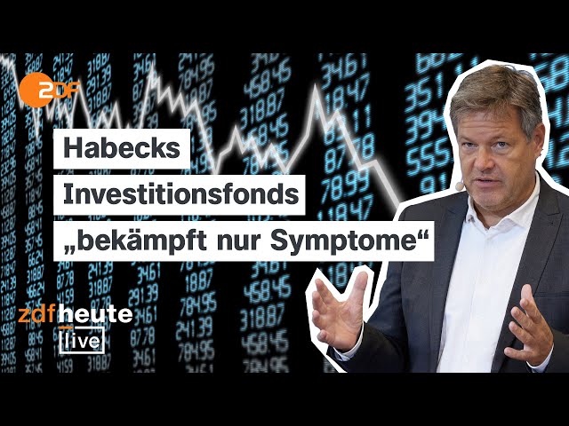 ⁣Wirtschaftskrise: Top-Ökonom über Habecks Investitionsfonds | ZDFheute live