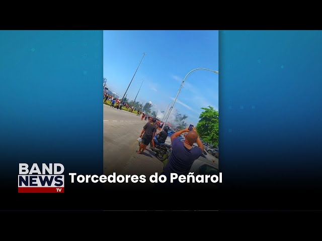 ⁣Confronto entre torcedores do Peñarol e polícia tem 200 detidos | BandNews TV