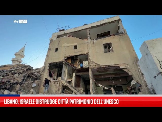 ⁣Libano, Israele distrugge città patrimonio dell’Unesco