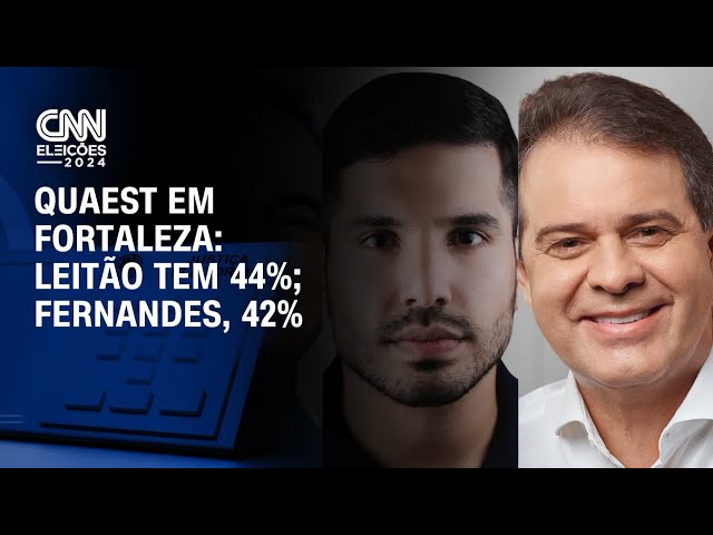 ⁣Quaest em Fortaleza: Leitão tem 44%; Fernandes, 42% | BASTIDORES CNN