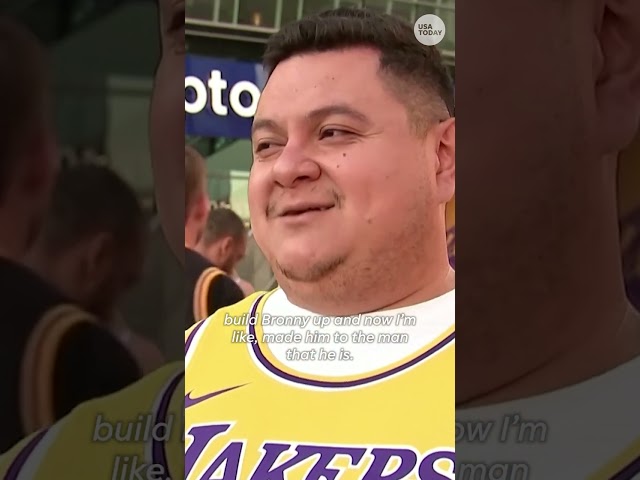 ⁣Fans react to Bronny James' Lakers debut #Shorts