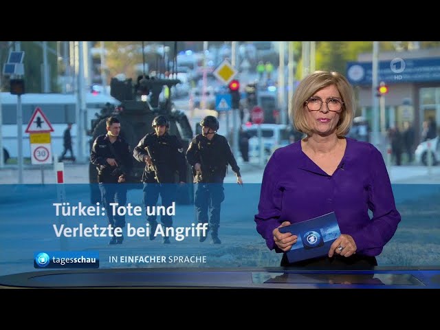 ⁣tagesschau in Einfacher Sprache 19:00 Uhr, 23.10.2024