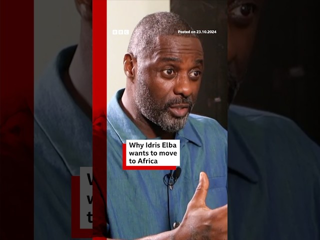 ⁣Why Idris Elba wants to relocate to Africa. #IdrisElba #Africa #BBCNews