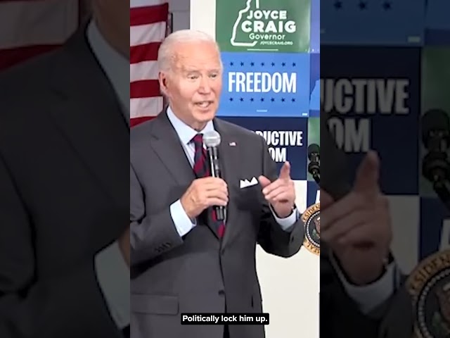 ⁣Biden on Trump: "We've gotta lock him up"