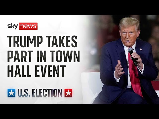 ⁣Watch live: Republican presidential nominee Donald Trump takes part in town hall in Georgia