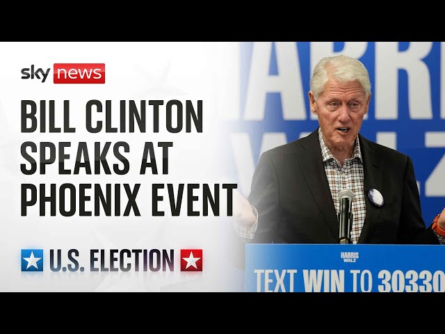 ⁣Watch live: Former US President Bill Clinton speaks at event for Black leaders in Phoenix