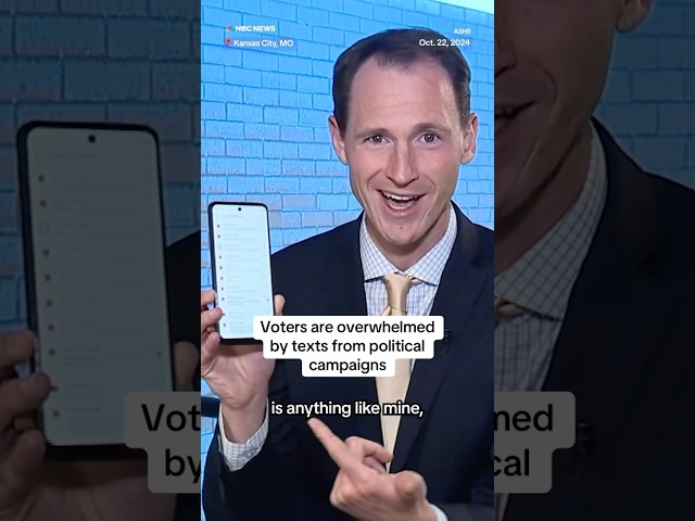 ⁣Voters are overwhelmed by texts from political campaigns