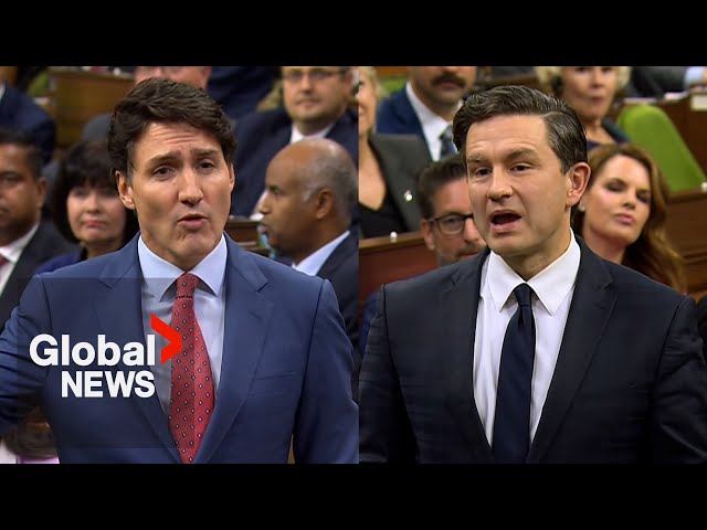 ⁣Poilievre claims Trudeau “silenced” half of Liberal "dissidents" in caucus confrontation