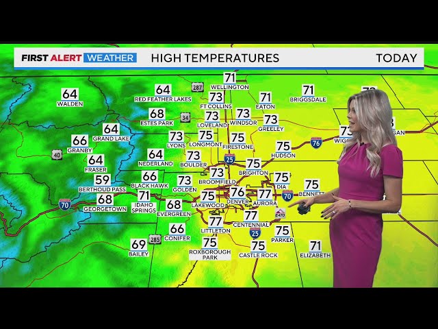 ⁣Well above normal temperatures continue in Denver