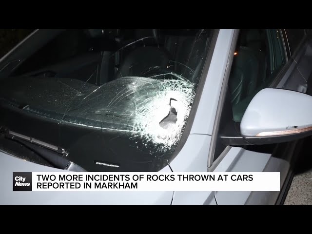 ⁣Two more incidents of rocks thrown at cars reported in Markham