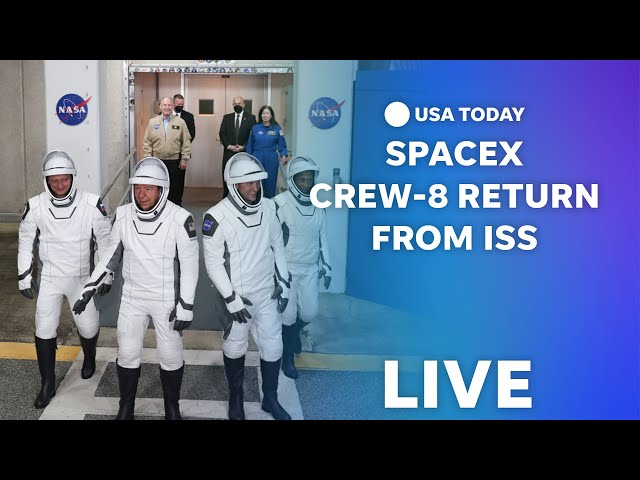 ⁣Watch live: SpaceX Crew-8 undocks from ISS