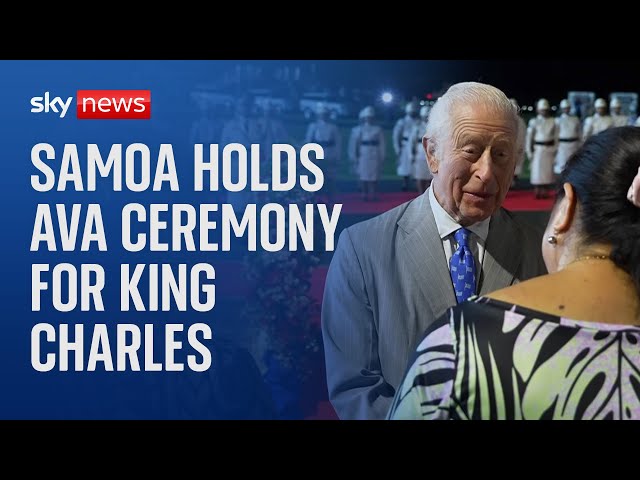 ⁣Watch live: Samoa holds an ava ceremony for King Charles