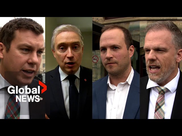 ⁣“Like a family”: Liberal MPs tight-lipped after caucus confrontation against Trudeau