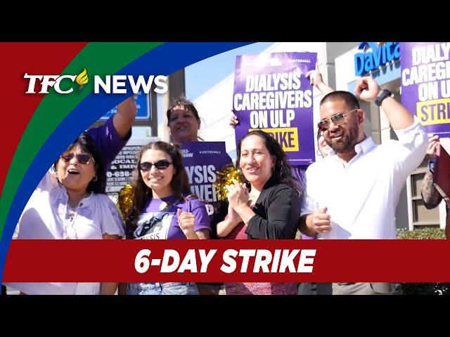 ⁣Filipino dialysis workers join 6-day strike in California | TFC News California, USA