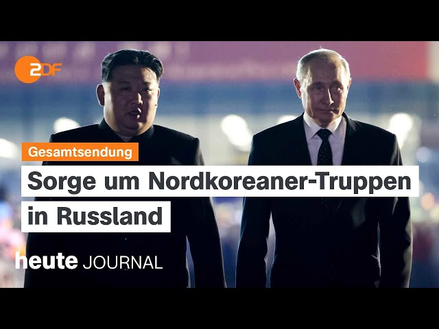 ⁣heute journal 23.10.24 Nordkoreanische Soldaten in Russland, Firmen ohne Azubis, Kürzungen beim ÖRR