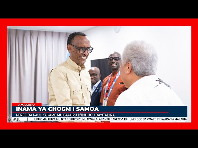 ⁣Perezida Kagame yaganiriye na Minisitiri w’Intebe wa Samoa