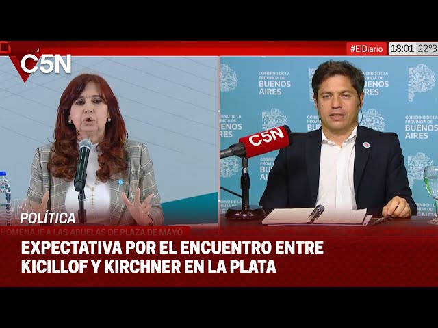 ⁣CRISTINA KIRCHNER y AXEL KICILLOF se reencuentran en LA PLATA