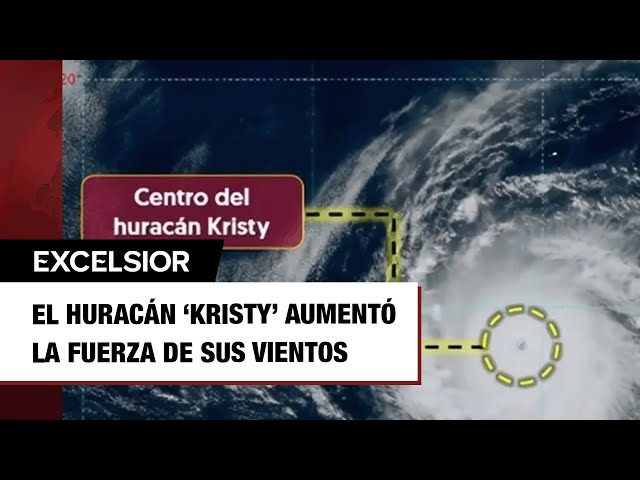 ⁣Huracán 'Kristy' se intensifica a categoría 4; aumentará a nivel 5