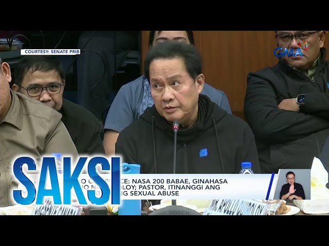 ⁣Pastor Apollo Quiboloy at mga nag-aakusa sa kanya ng sexual abuse, nagharap sa Senado | Saksi