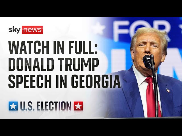 ⁣Republican presidential nominee Donald Trump holds campaign rally in Georgia