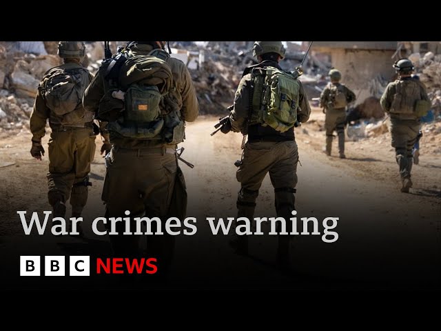 ⁣Call for Israeli soldiers to refuse orders that may be war crimes | BBC News