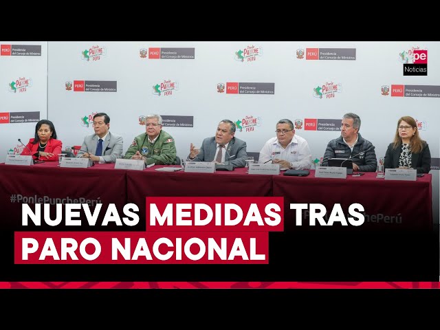 ⁣PCM y Ministros Responden al Paro Nacional: Balance y Nuevas Medidas