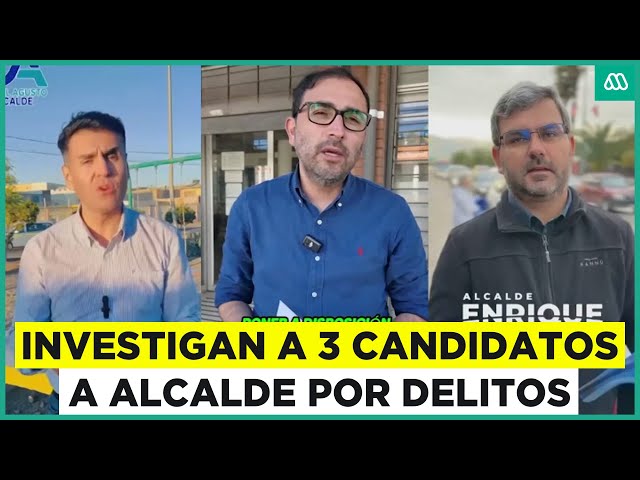 ⁣Candidatos a alcalde de Calama, Rengo y Hualpén son investigados por diversos delitos