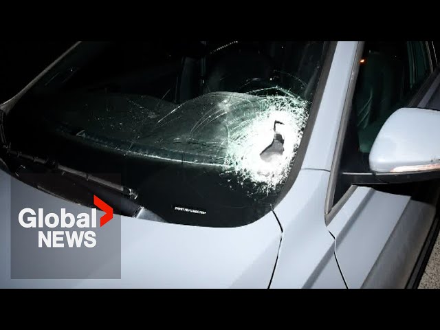 ⁣"Incredibly disturbing": Nearly a dozen cases of rocks thrown at moving cars in Ontario