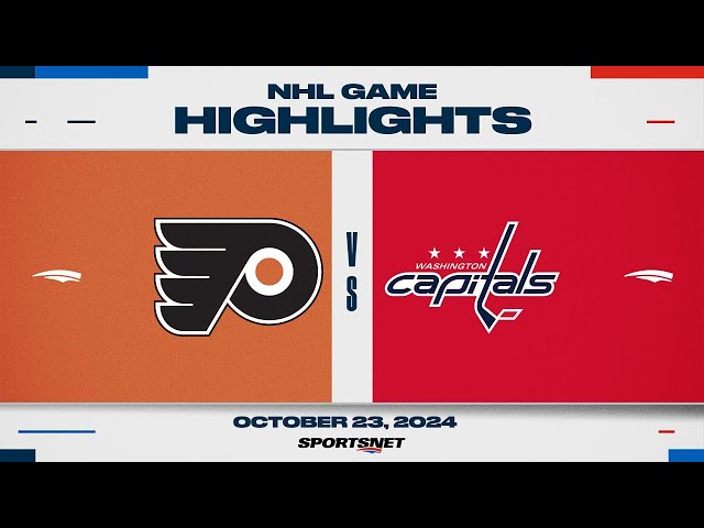 ⁣NHL Highlights | Flyers vs. Capitals - October 23, 2024