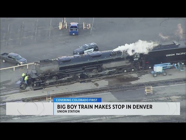 ⁣One of Union Pacific's Big Boy trains makes a stop at Denver's Union Station