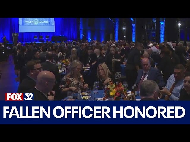 ⁣Fallen Chicago Officer Luis Huesca honored with award of valor