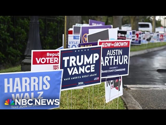 ⁣Political yard signs stolen and vandalized as election tensions rise